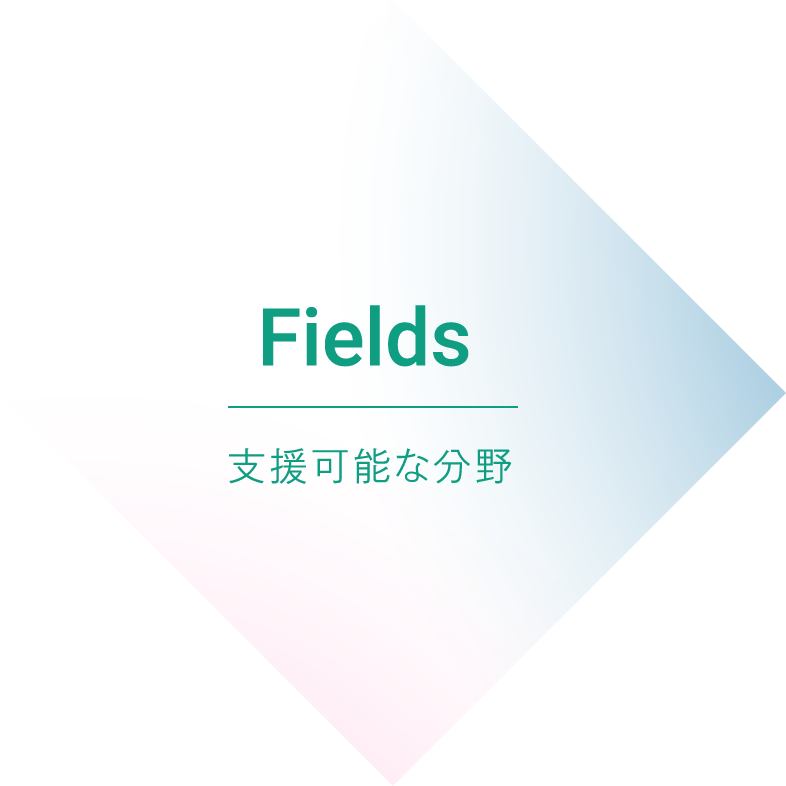 Fields 支援可能な分野