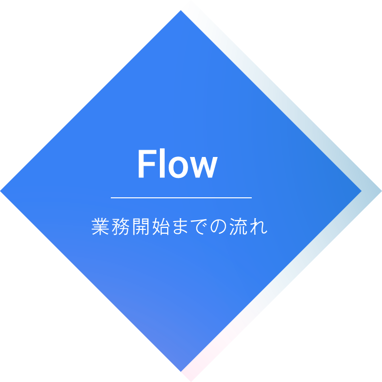 Flow 業務開始までの流れ